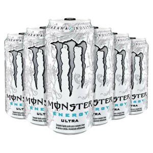 Energético Monster Ultra Zero Lata 473ml com 6 unidades