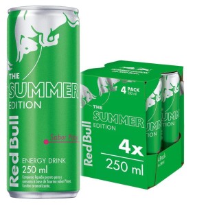 Energético Red Bull Pitaya Lata 250ml com 04 unidades