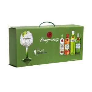 Kit Tanqueray - 4 Taças e Maleta