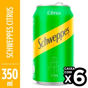 Refrigerante Schweppes Citrus Lata 350ml Pack 6x1