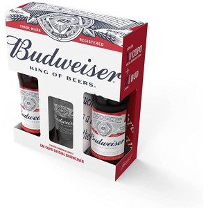 Kit Budweiser - 2 Long Neck's 330ml e Copo de Brinde