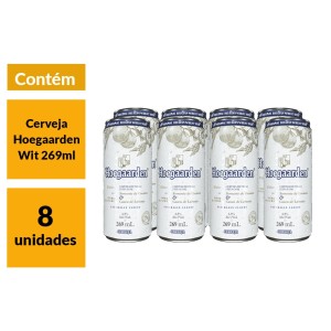 Cerveja Hoegaarden Lata 269 ml com 8 unidades