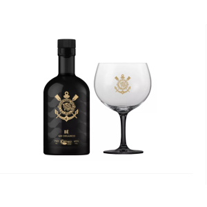 Kit Gin Bë e Taça Corinthians Garrafa Preta 750 Ml