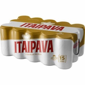 Cerveja Itaipava Gelada Lata 269 ml com 15 unidades